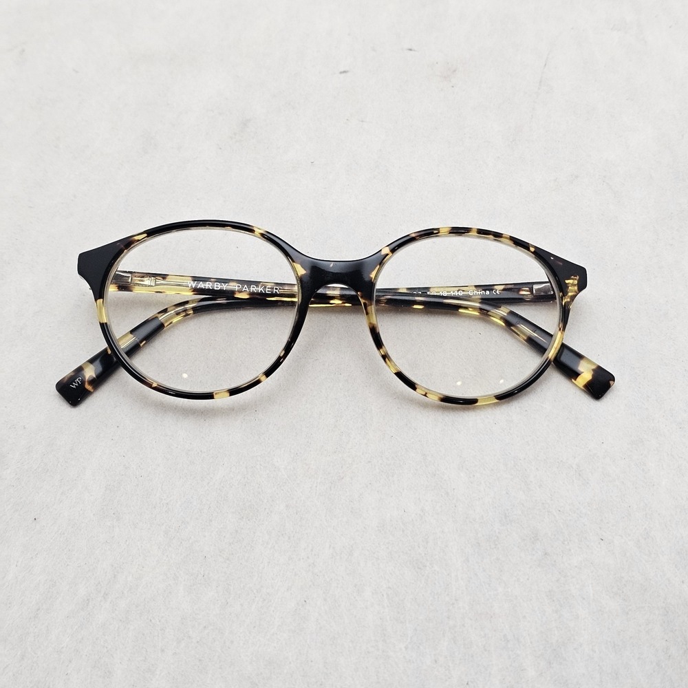 Warby Parker Eyeglasses Farris 197 Fram Mesquite Tortoise Round Frame 50 18 140